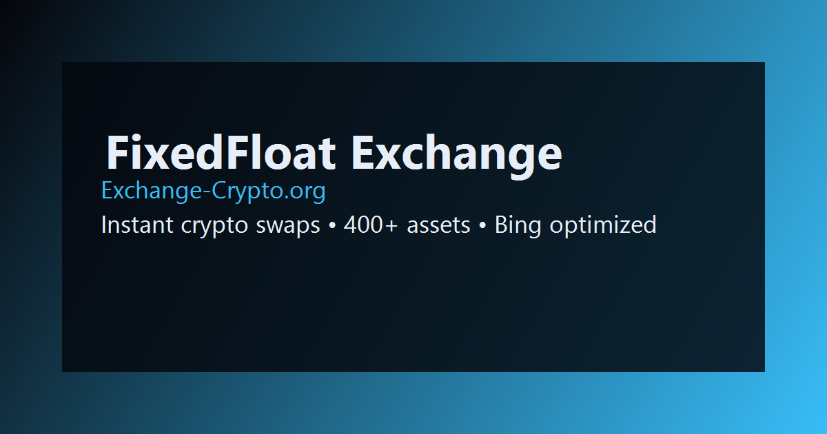 FixedFloat terminal
